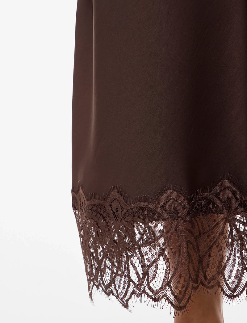 Vila - VILEA ANKLE SKIRT - satinröcke - coffee bean - 4