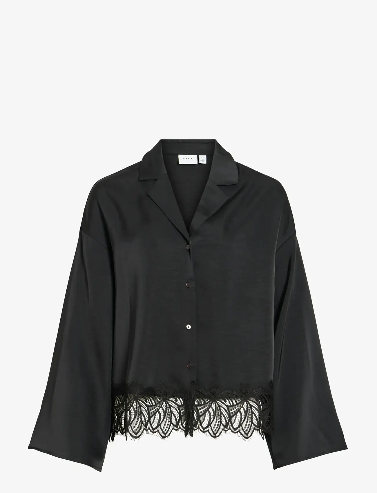 Vila - VILEA SHIRT - langærmede skjorter - black - 1