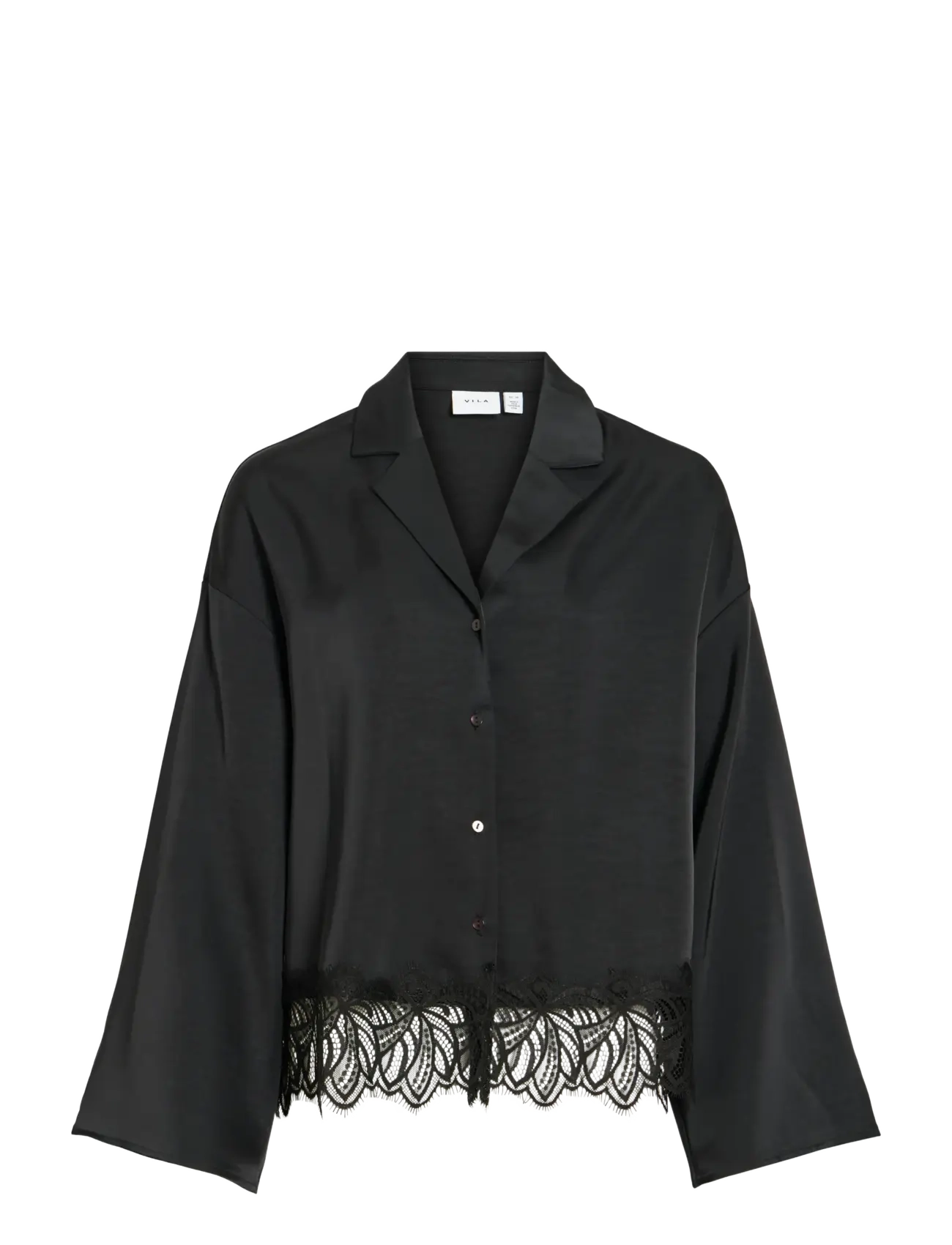 Vila - VILEA SHIRT - langärmlige hemden - black - 1