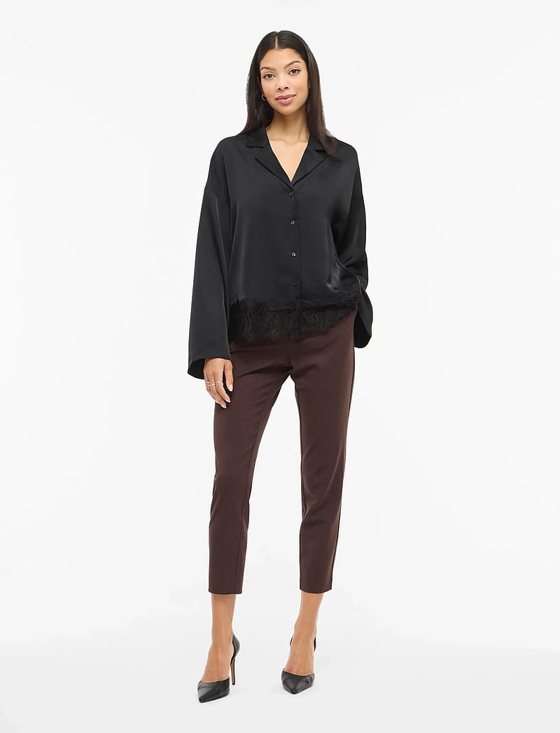 Vila - VILEA SHIRT - langærmede skjorter - black - 4