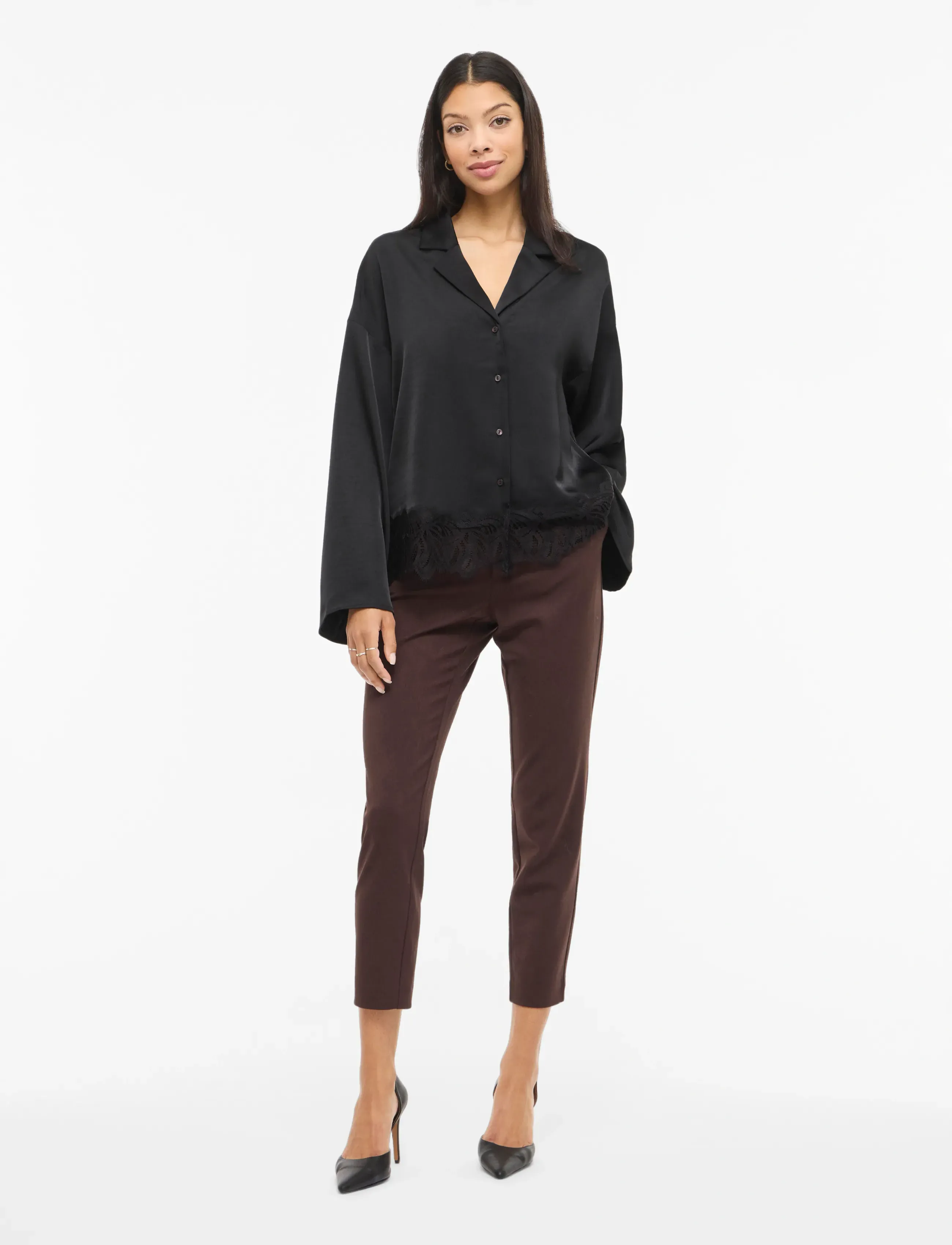 Vila - VILEA SHIRT - langärmlige hemden - black - 4
