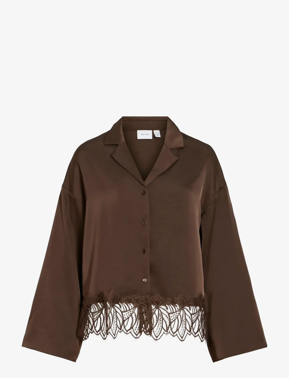 Vila - VILEA SHIRT - langærmede skjorter - coffee bean - 1