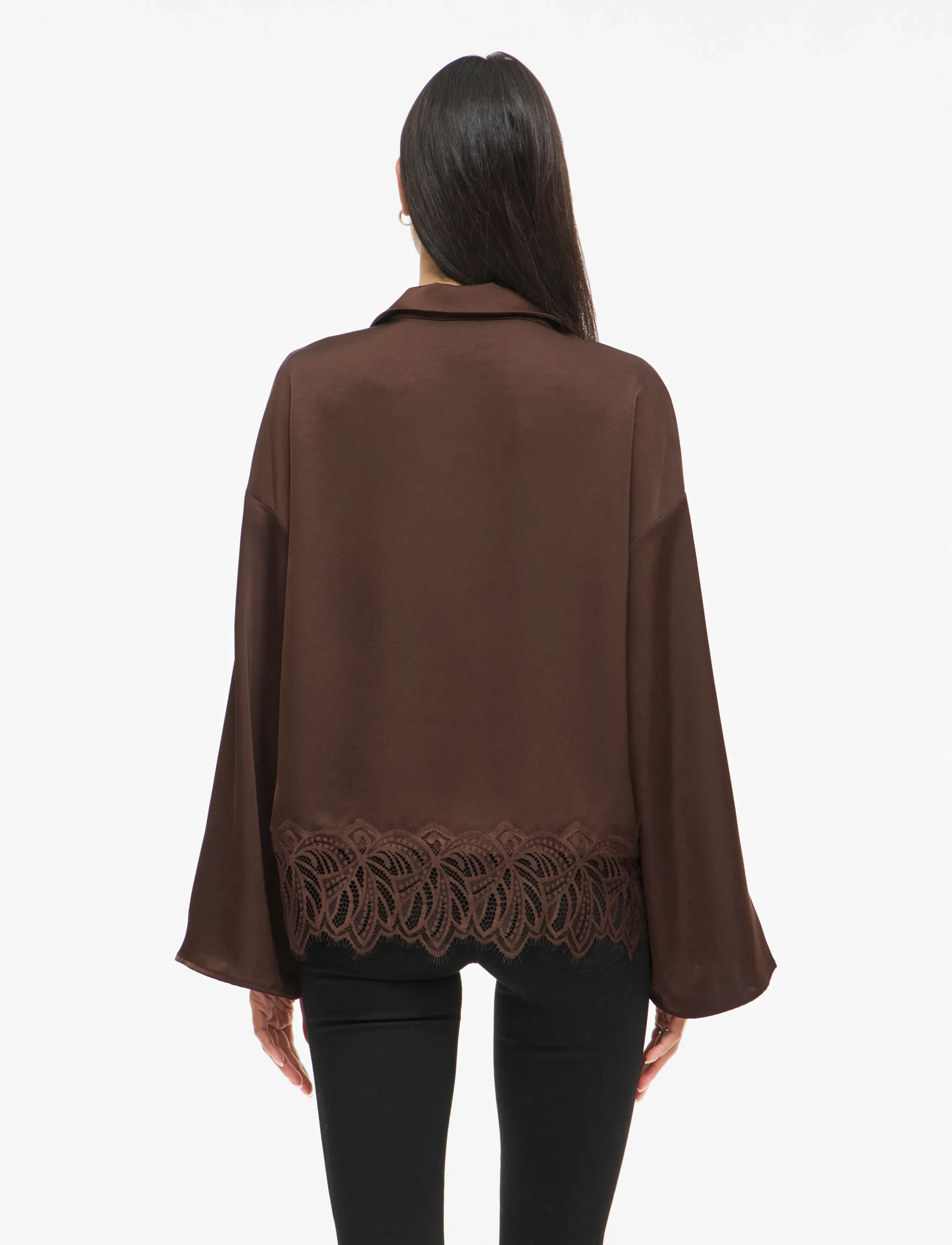 Vila - VILEA SHIRT - long-sleeved shirts - coffee bean - 3