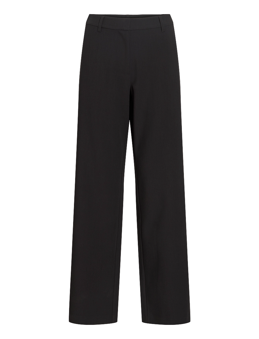 Vila - VIEMMI RW STRAIGHT PANT - NOOS - black beauty - 1