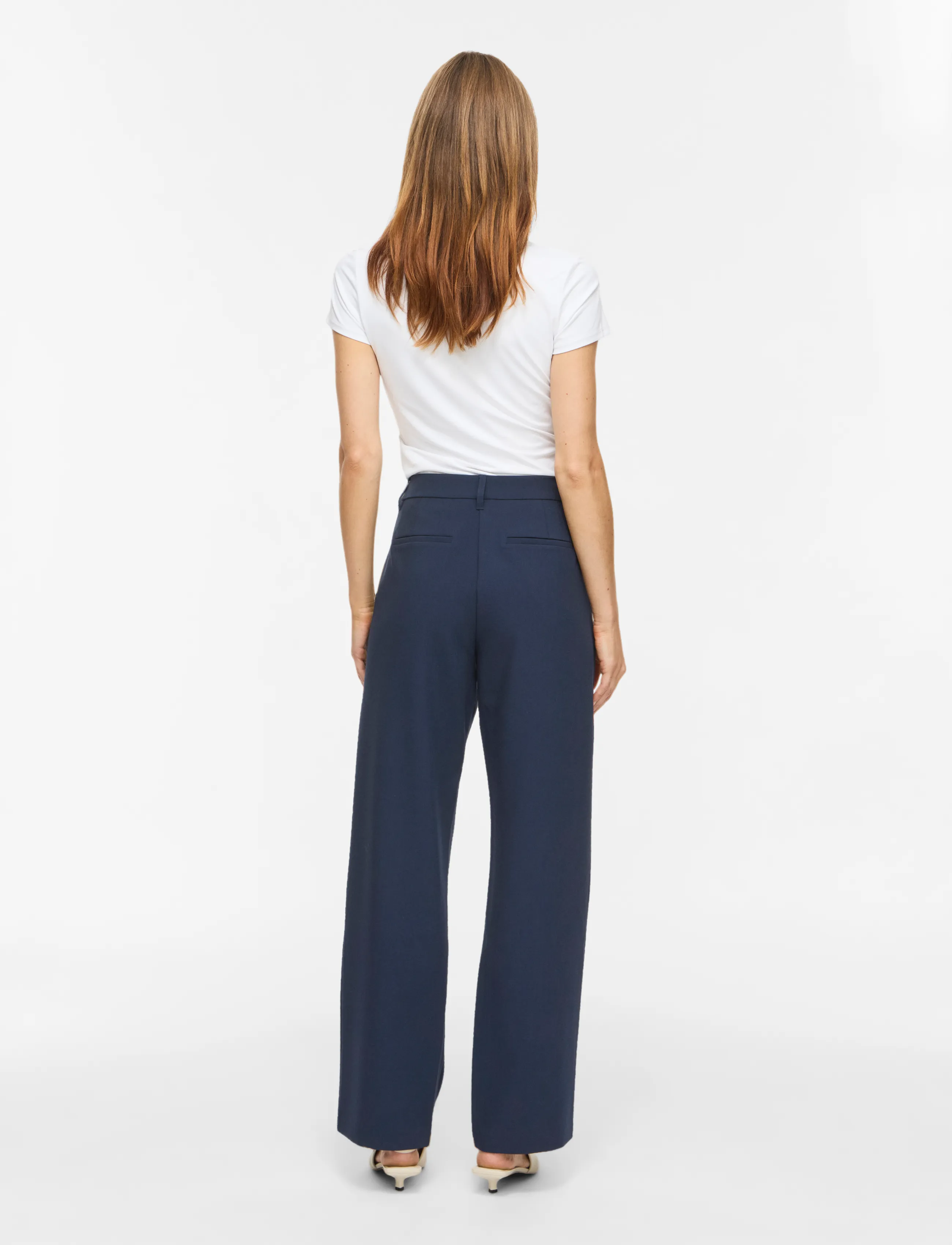 Vila - VIEMMI RW STRAIGHT PANT - NOOS - navy blazer - 3