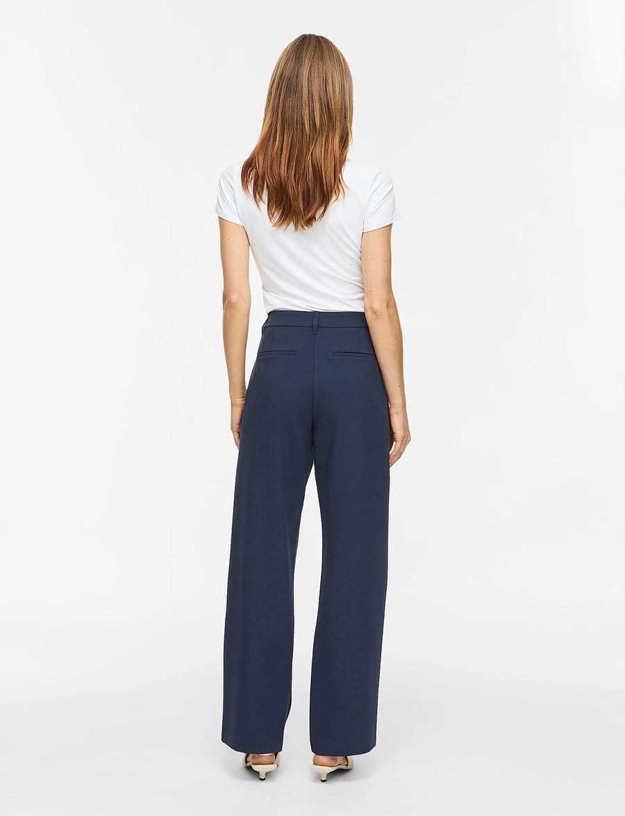Vila - VIEMMI RW STRAIGHT PANT - NOOS - navy blazer - 3