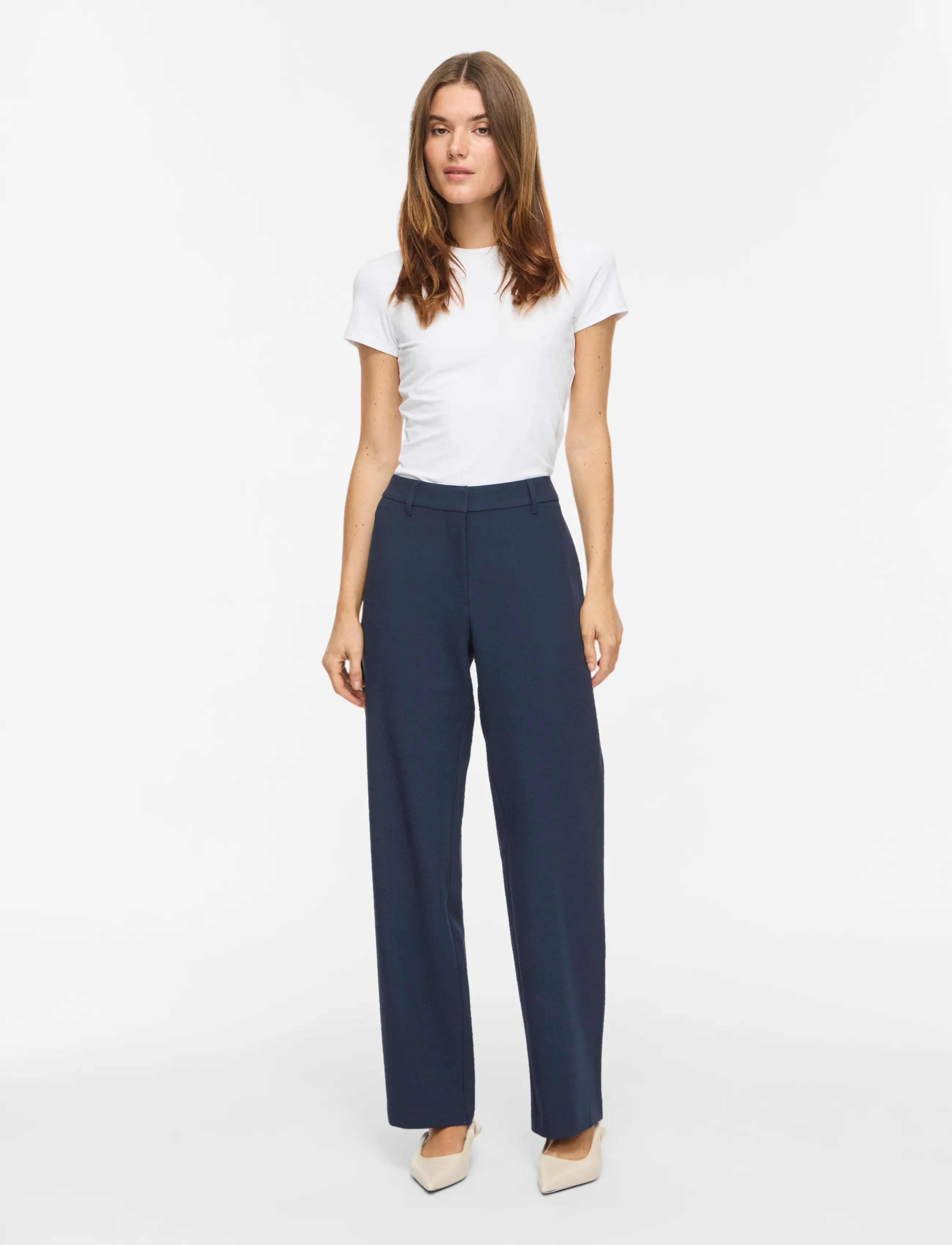 Vila - VIEMMI RW STRAIGHT PANT - NOOS - navy blazer - 4