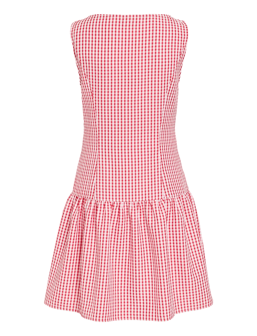 Vila - VITERNI S/L BOATNECK SHORT DRESS/KA - summer dresses - snow white - 1