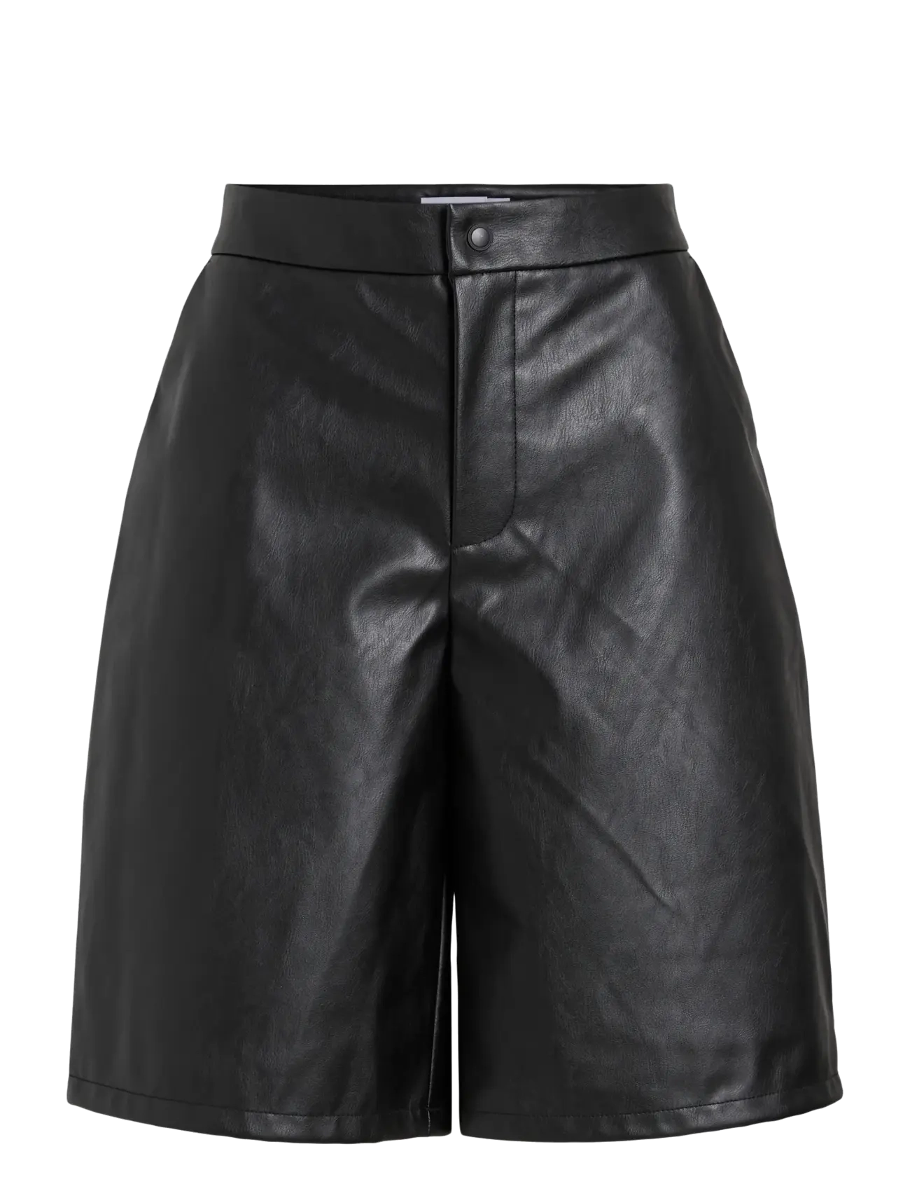 Vila VIANNU HW BERMUDA SHORTS - Skinnshorts - BLACK BEAUTY / black