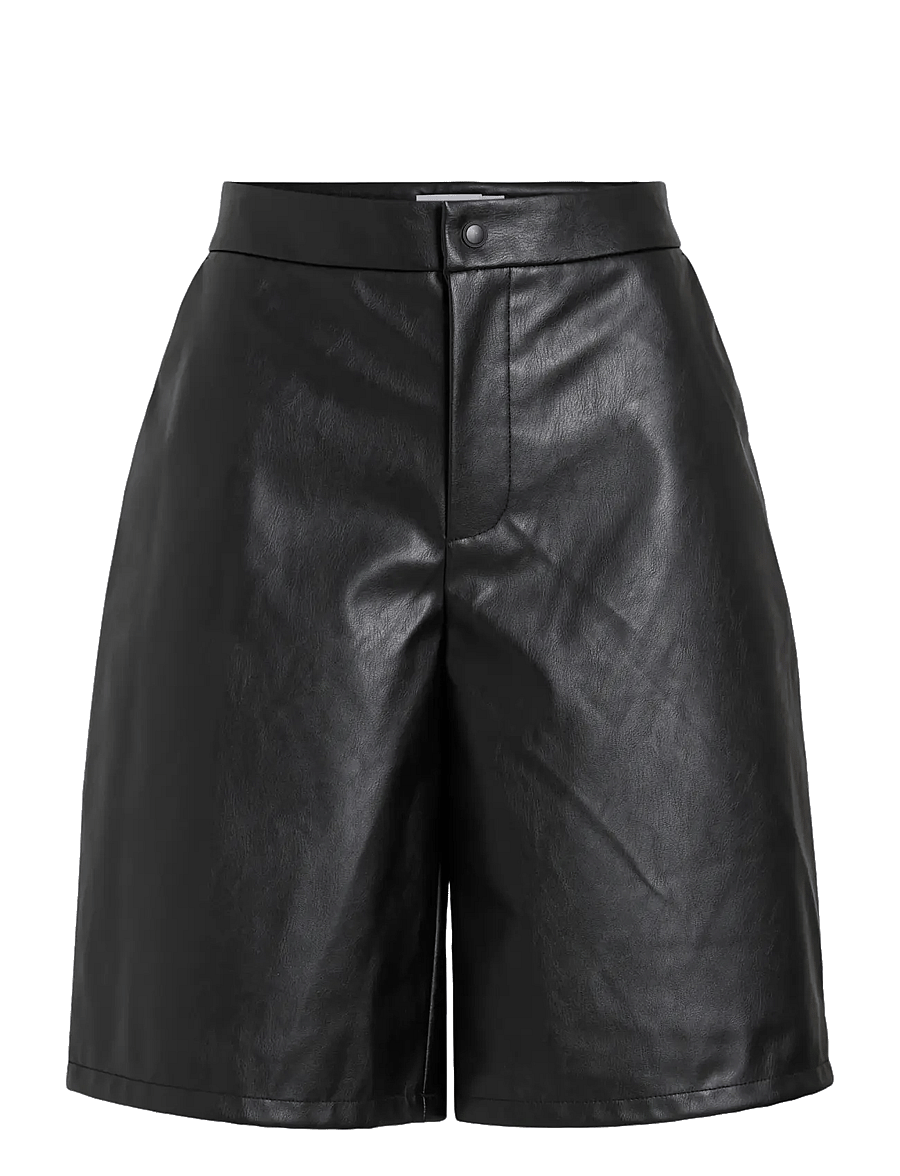 Vila - VIANNU HW BERMUDA SHORTS - skinnshorts - black beauty - 1