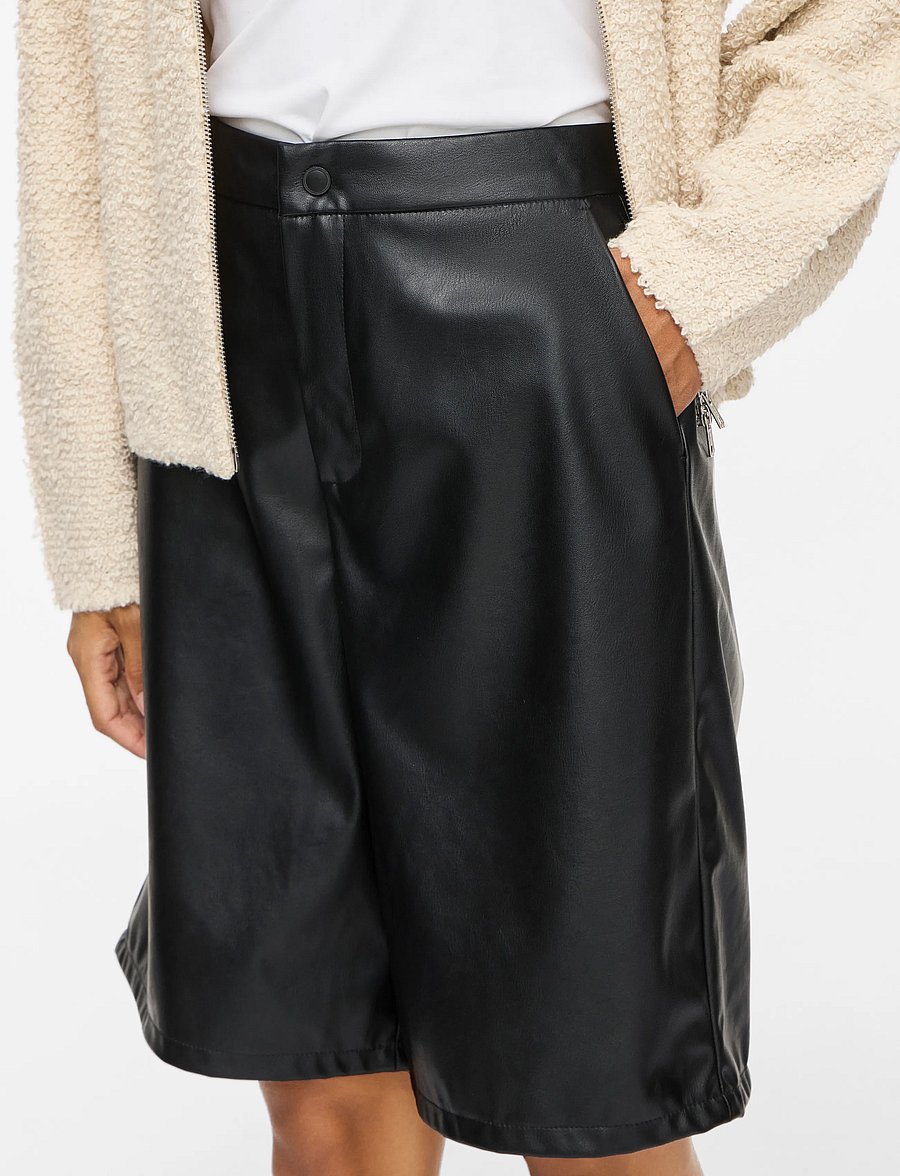 Vila - VIANNU HW BERMUDA SHORTS - skinnshorts - black beauty - 5
