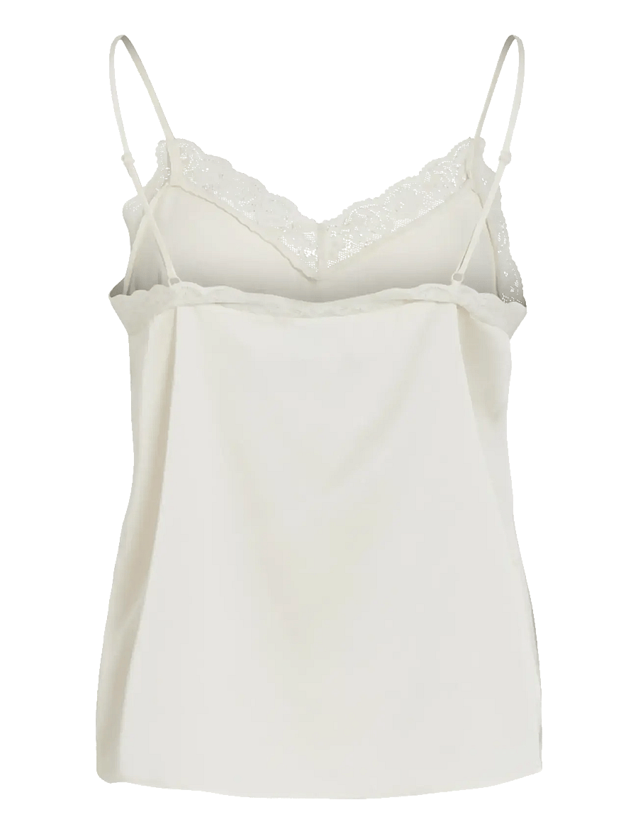 Vila - VIENNA RAVENNA LACE SINGLET - NOOS - Ärmellose tops - cloud dancer - 2