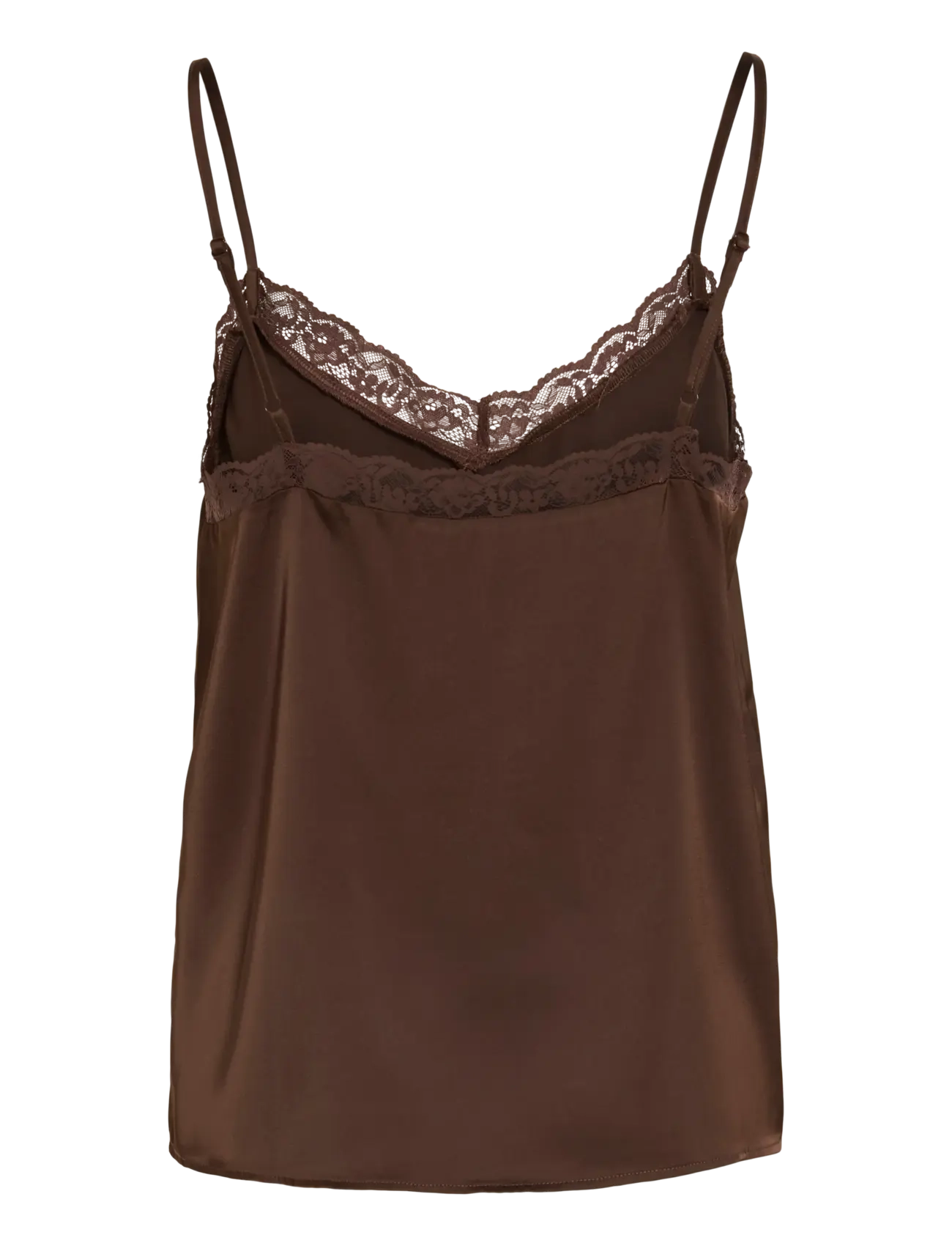 Vila - VIENNA RAVENNA LACE SINGLET - NOOS - Ärmellose tops - coffee bean - 2