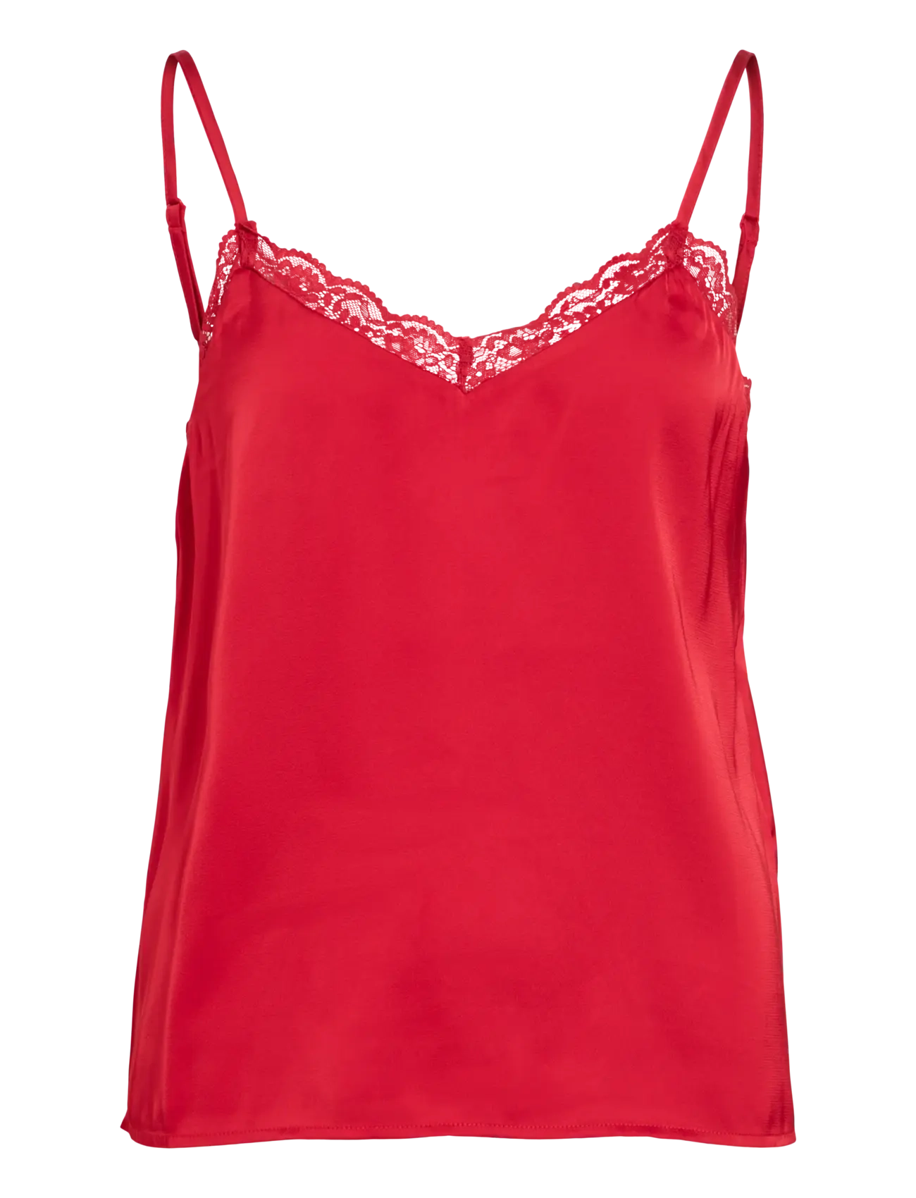 Vila VIENNA RAVENNA LACE SINGLET - NOOS - Tøj - SAVVY RED / red
