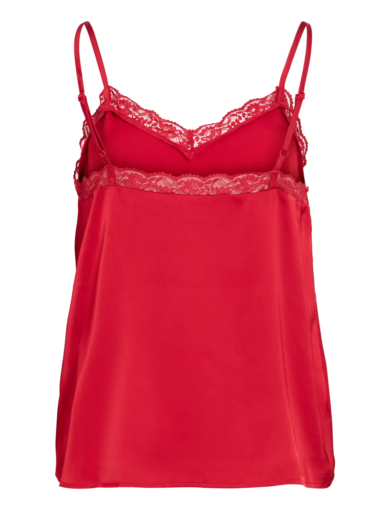 Vila - VIENNA RAVENNA LACE SINGLET - NOOS - linnen - savvy red - 2