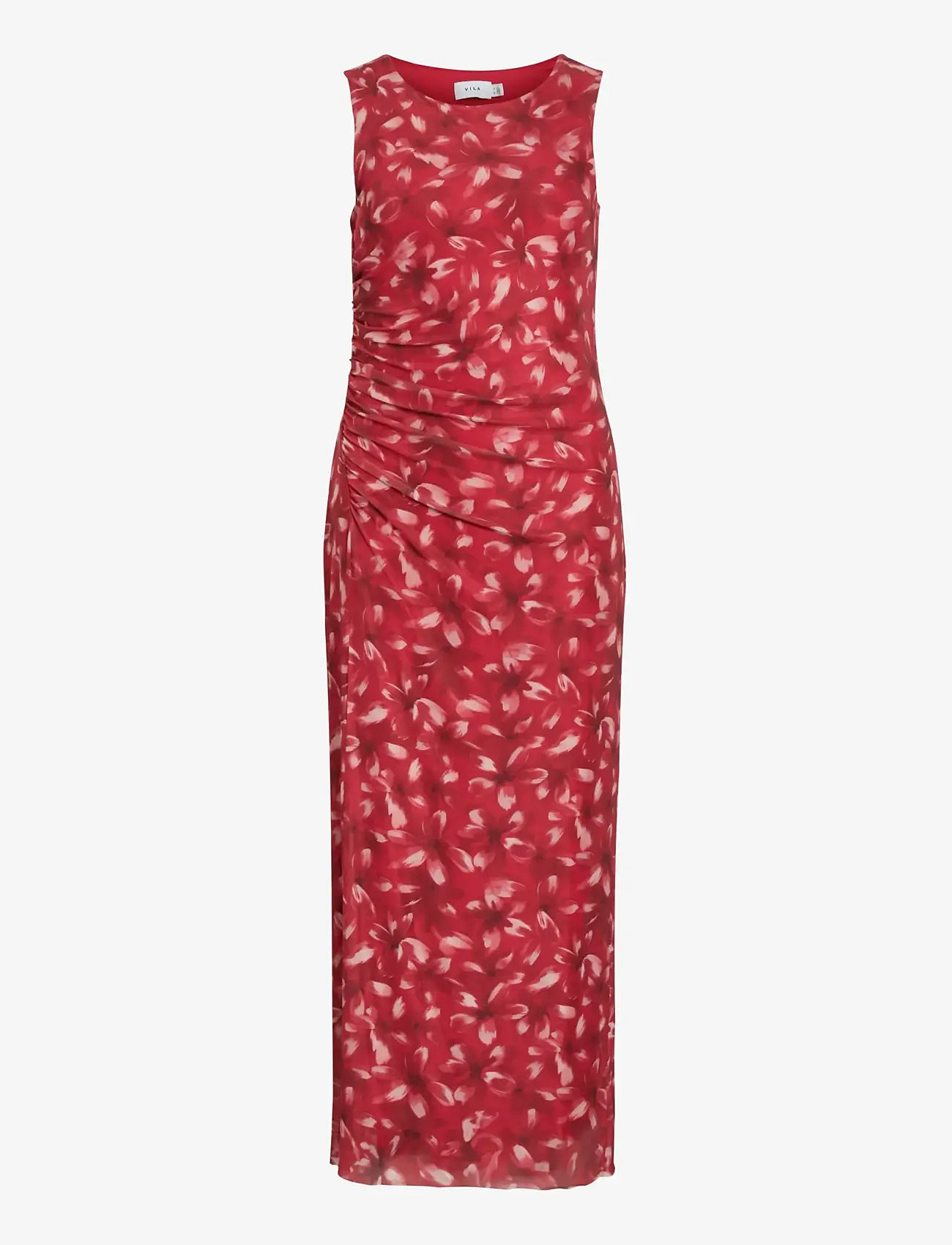 Vila - VIINGELISE S/L ANKLE DRESS/DC/KA - sommerkjoler - racing red - 1