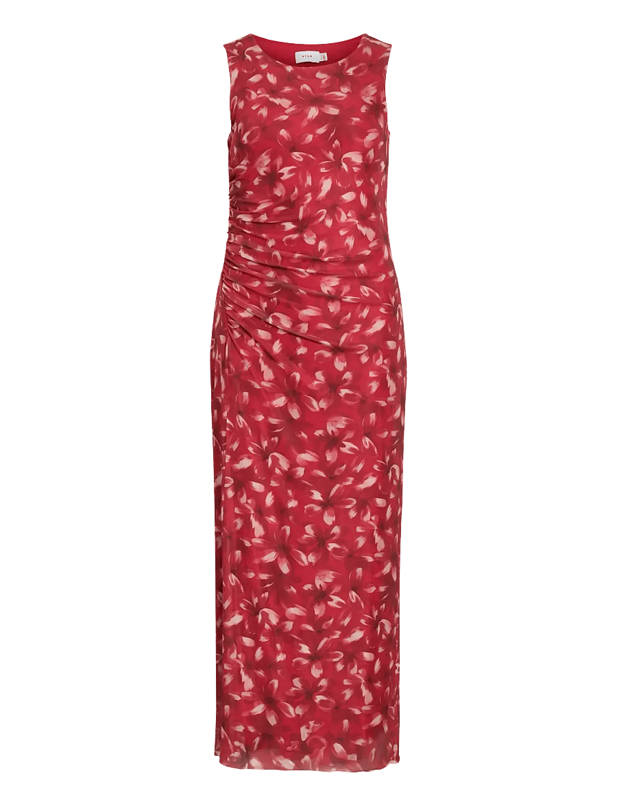 Vila - VIINGELISE S/L ANKLE DRESS/DC/KA - sommerkleider - racing red - 1