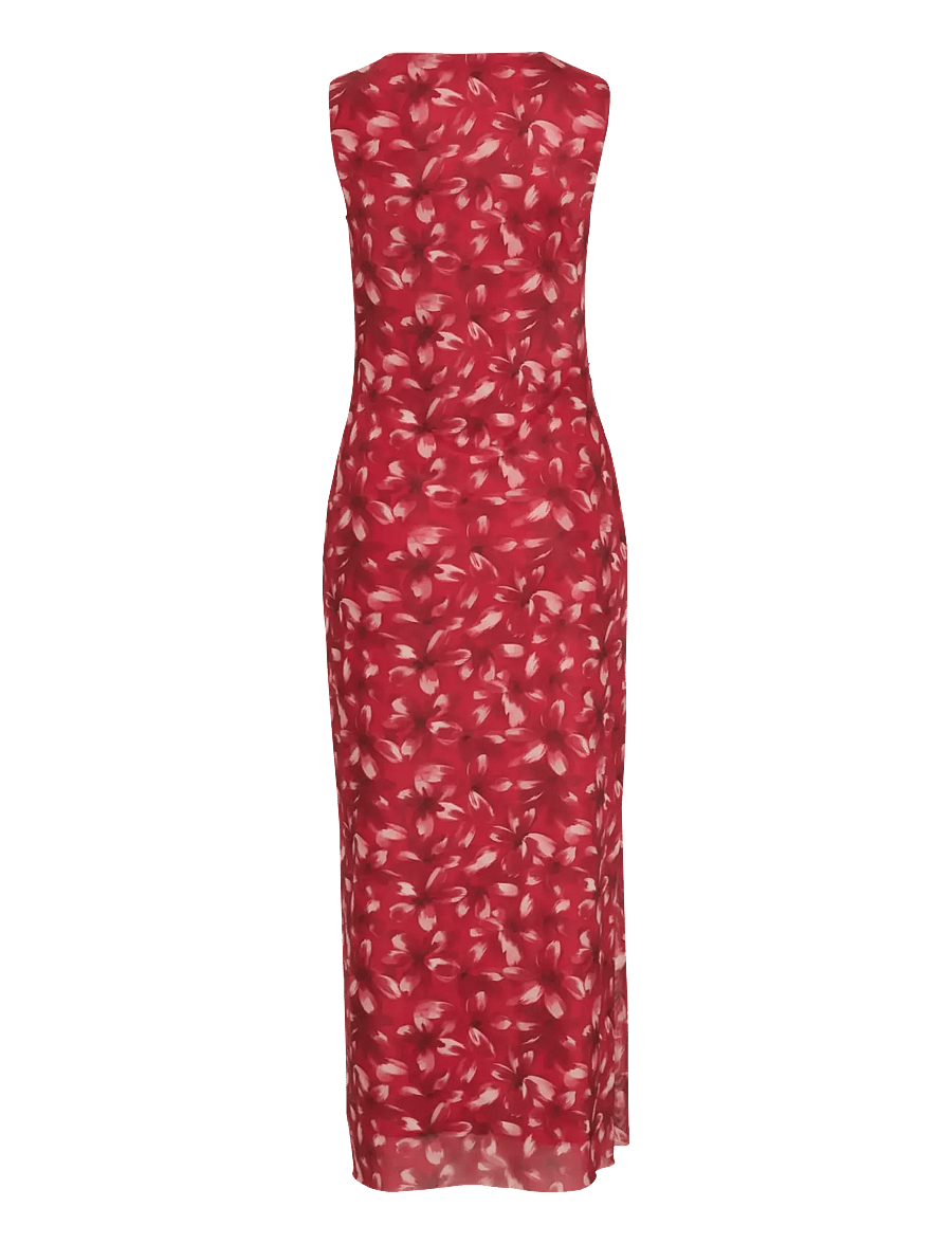 Vila - VIINGELISE S/L ANKLE DRESS/DC/KA - sommerkleider - racing red - 2