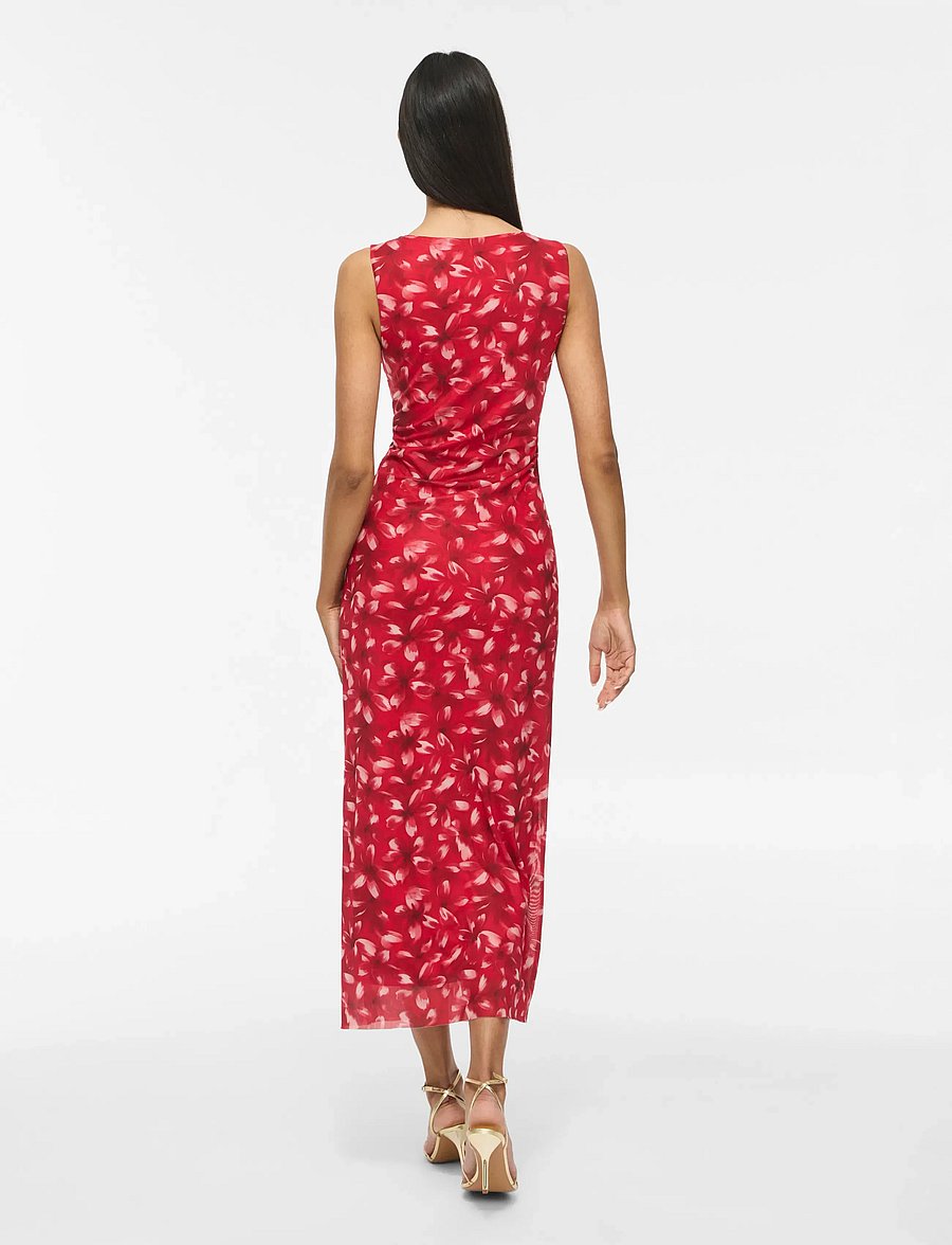 Vila - VIINGELISE S/L ANKLE DRESS/DC/KA - sommerkleider - racing red - 3