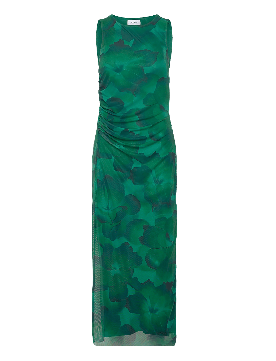 Vila - VIINGELISE S/L ANKLE DRESS/DC/KA - sommerkjoler - ultramarine green - 1