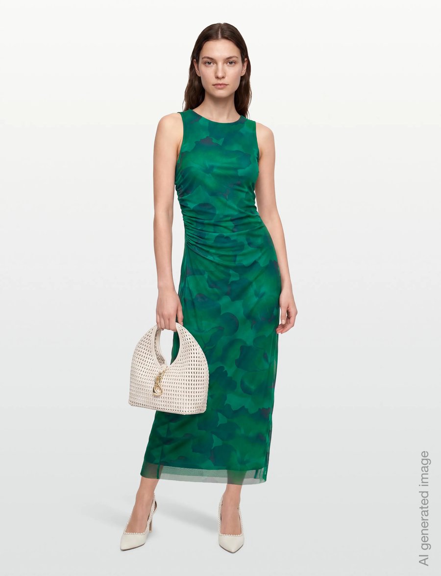 Vila - VIINGELISE S/L ANKLE DRESS/DC/KA - sommerkjoler - ultramarine green - 0