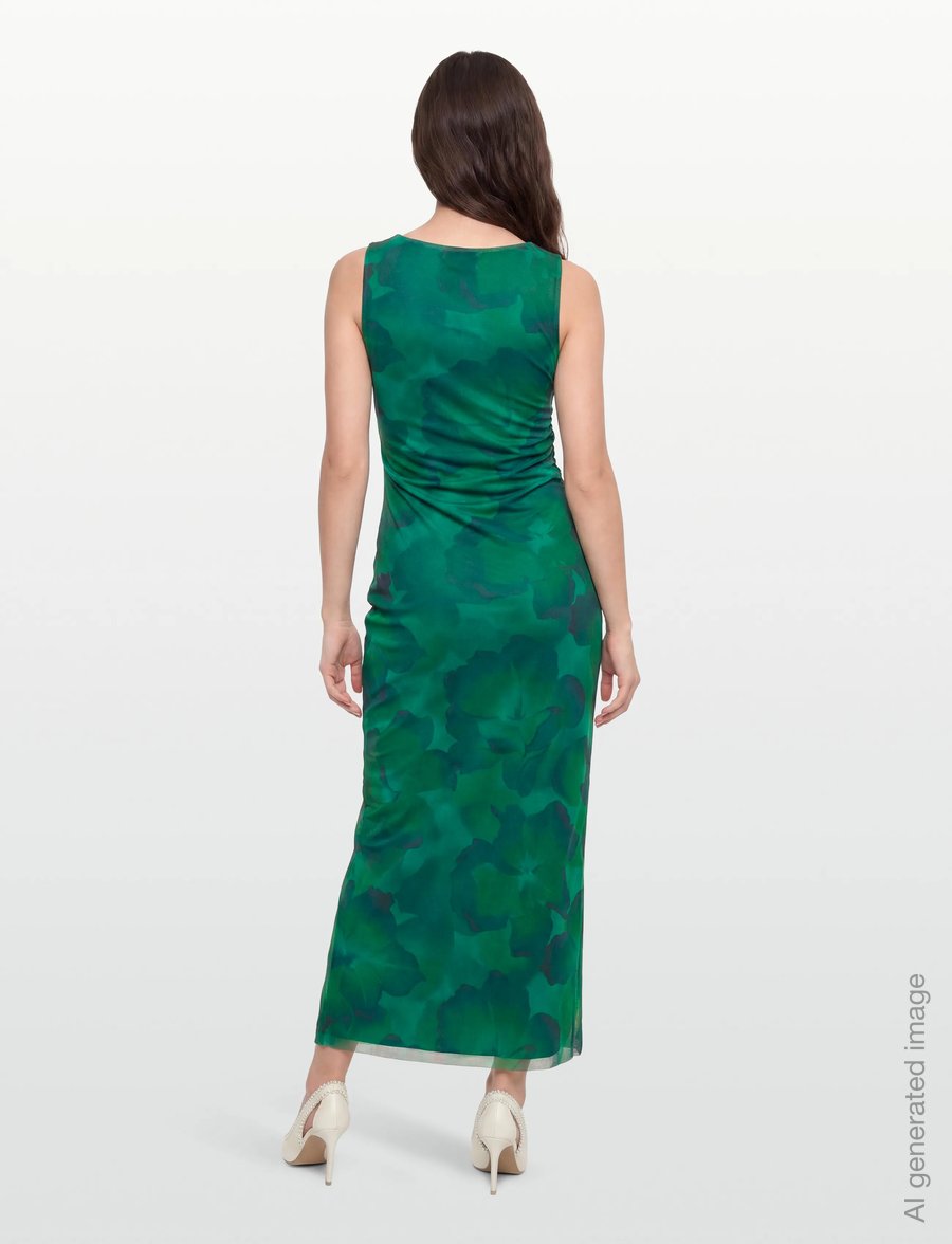 Vila - VIINGELISE S/L ANKLE DRESS/DC/KA - sommerkjoler - ultramarine green - 4