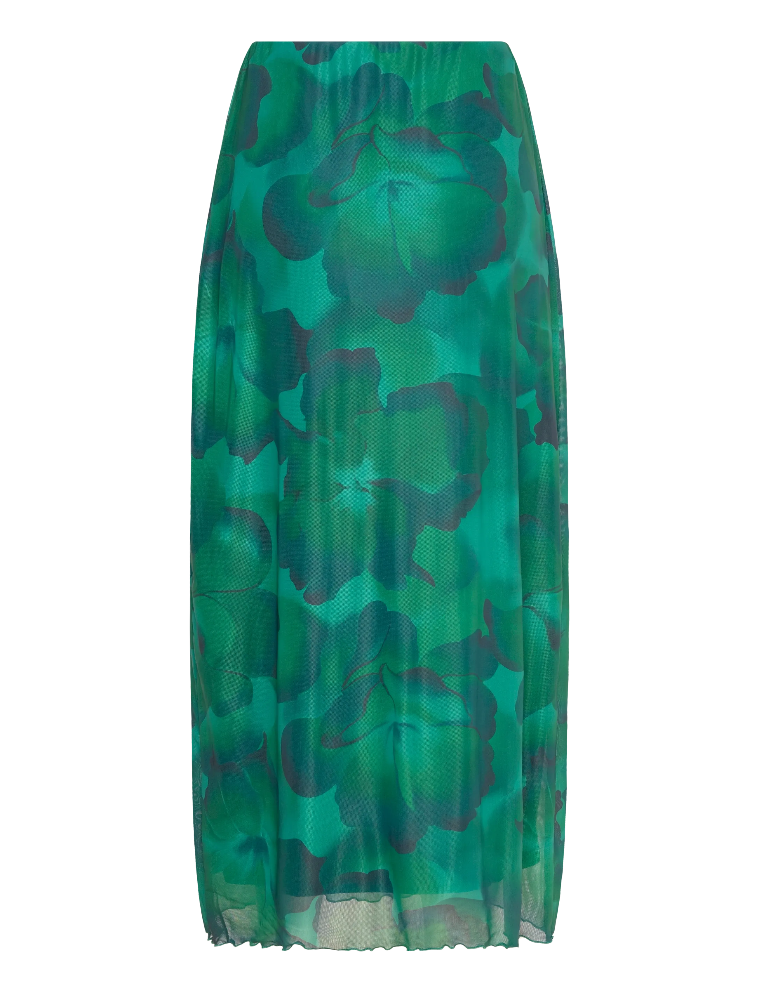 Vila - VIINGELISE HW MIDI SKIRT/DC/KA - midi nederdele - ultramarine green - 2