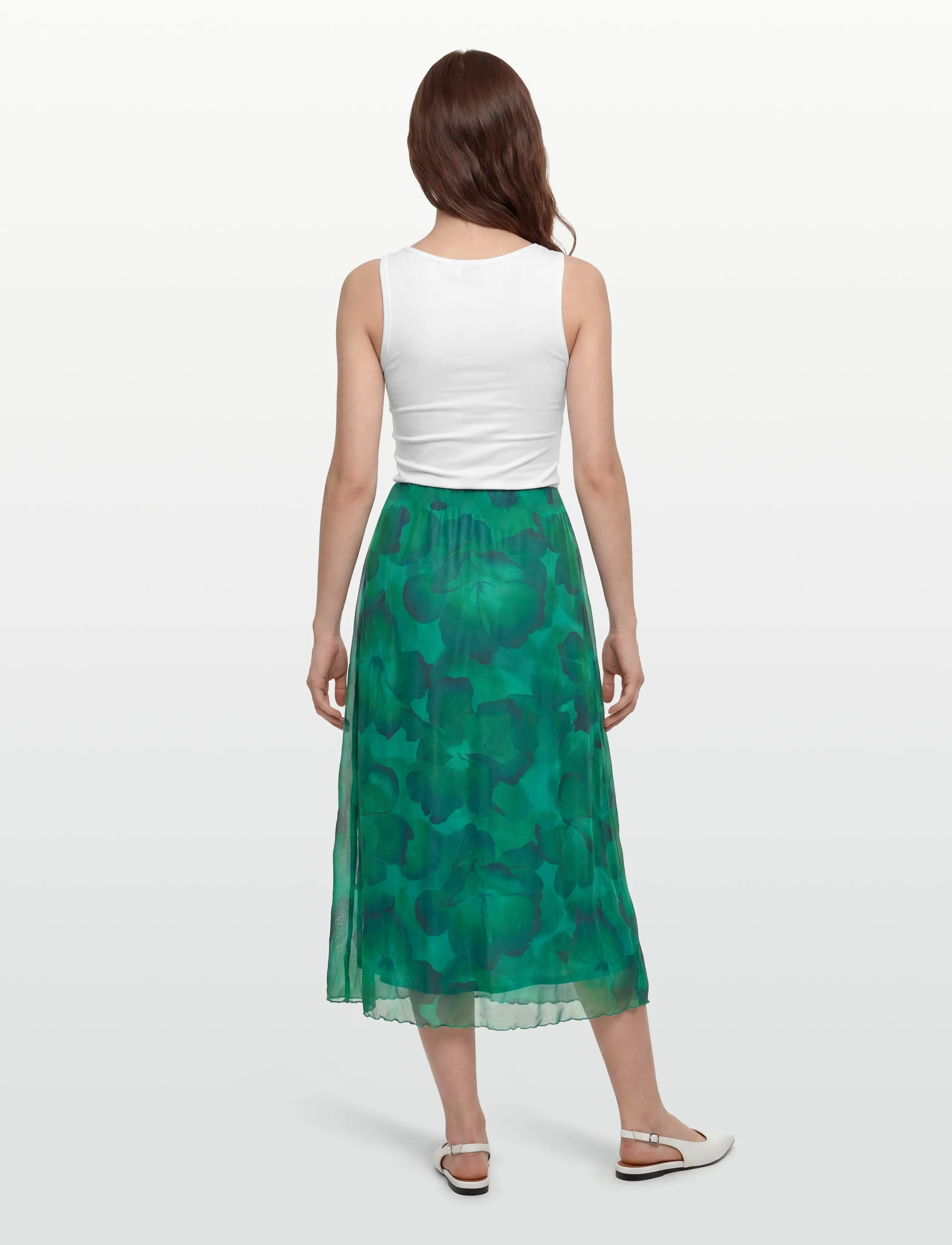 Vila - VIINGELISE HW MIDI SKIRT/DC/KA - midi nederdele - ultramarine green - 4