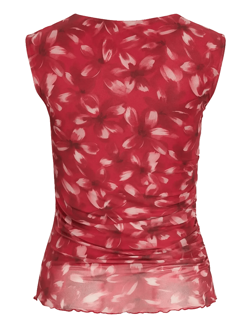 Vila - VIINGELISE S/L WATERFALL TOP/DC/KA - special occasions - racing red - 1