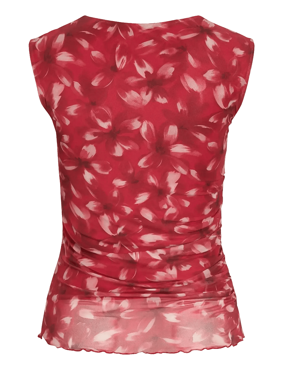 Vila - VIINGELISE S/L WATERFALL TOP/DC/KA - besondere anlässe - racing red - 1