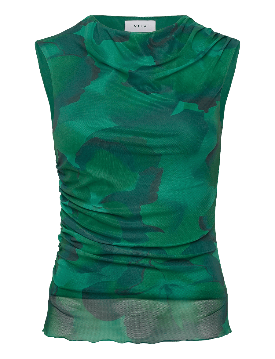 Vila - VIINGELISE S/L WATERFALL TOP/DC/KA - besondere anlässe - ultramarine green - 0