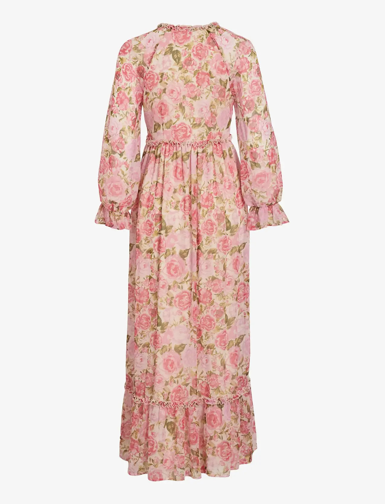 Vila - VIEMSA NEW L/S MAXI DRESS/DC/KA - maxi dresses - birch - 1