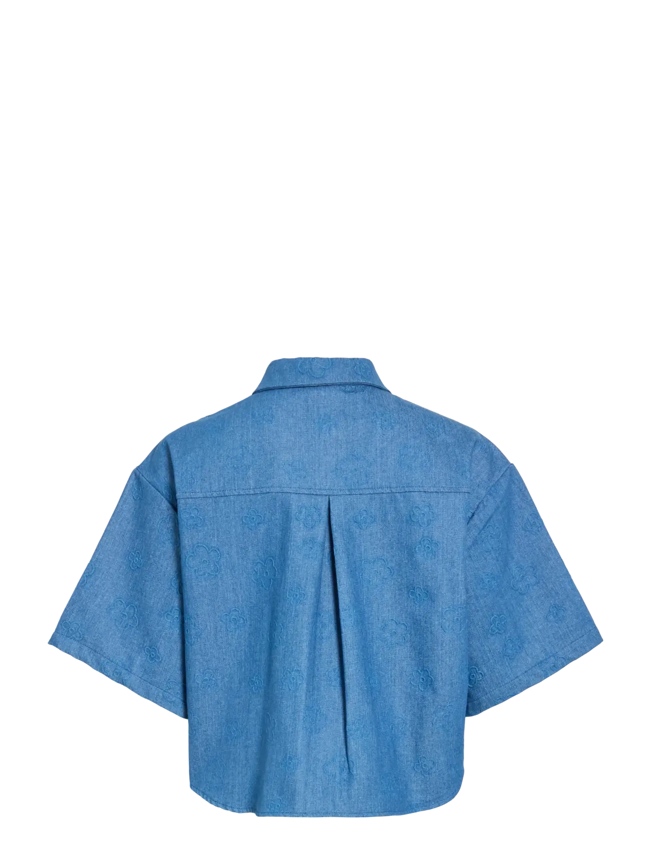Vila - VILUNA 3/4 DENIM SHIRT - denim shirts - medium blue denim - 2