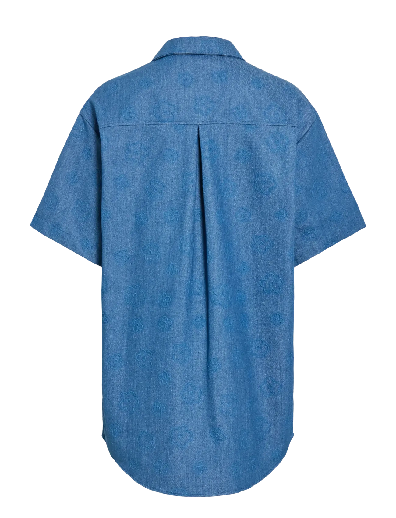 Vila - VILUNA 3/4 DENIM SHIRT DRESS - skjortekjoler - medium blue denim - 2