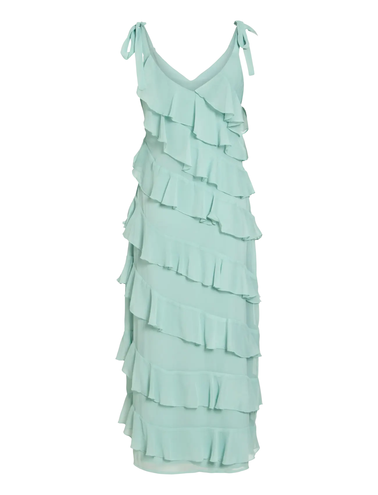 Vila - VILUNA WIDE STRAP ANKLE DRESS/DC/KA - sommarklänningar - blue surf - 2