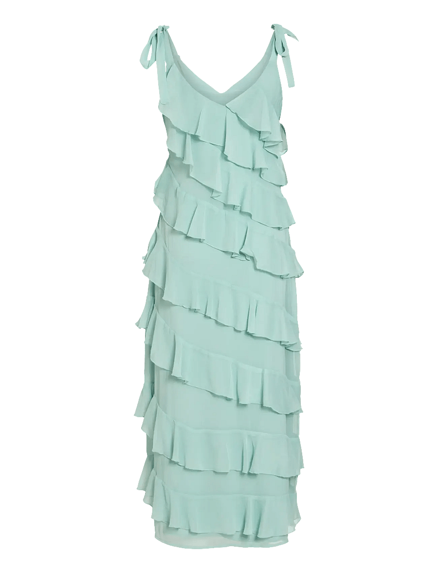 Vila - VILUNA WIDE STRAP ANKLE DRESS/DC/KA - sommerkjoler - blue surf - 2
