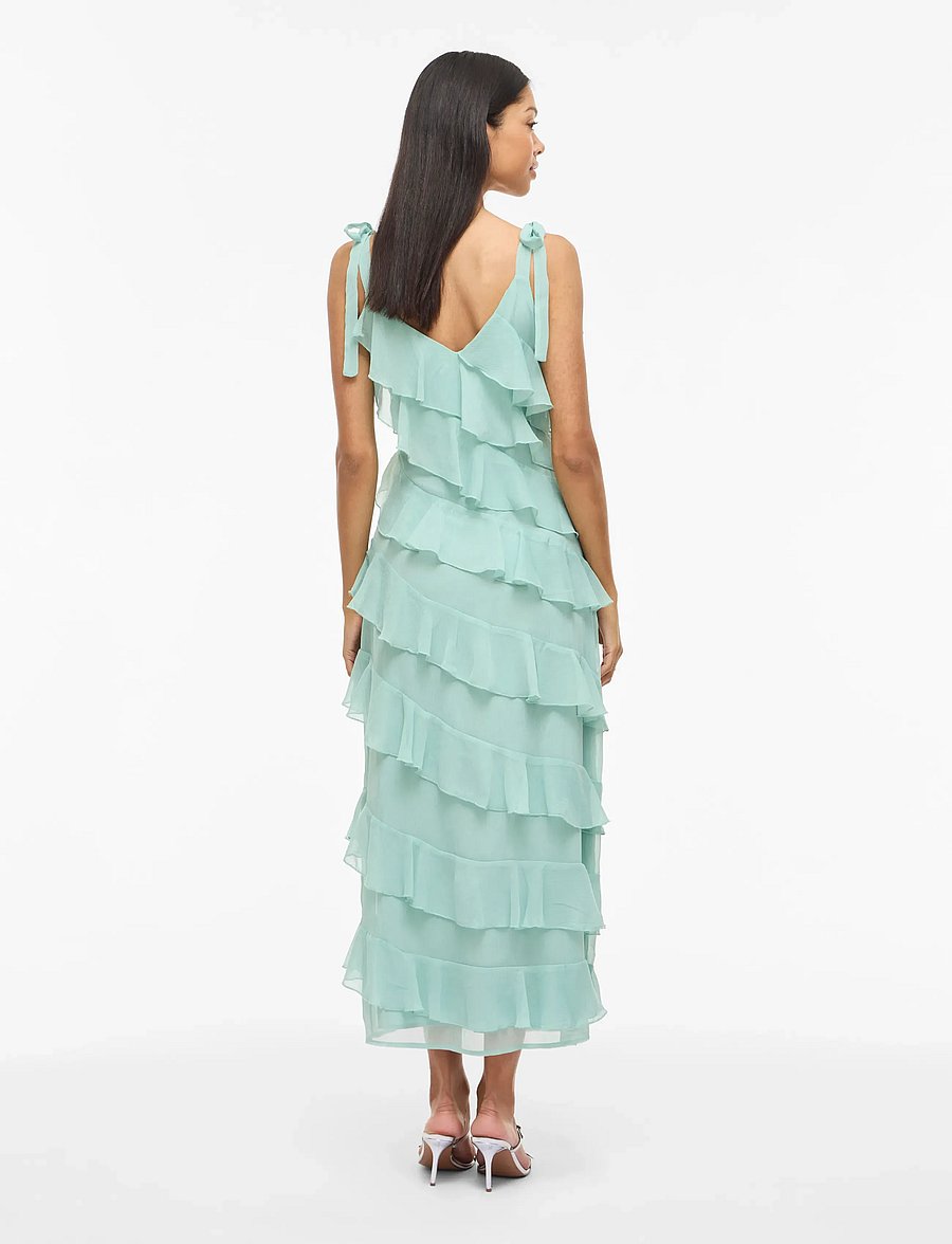 Vila - VILUNA WIDE STRAP ANKLE DRESS/DC/KA - sommerkjoler - blue surf - 3