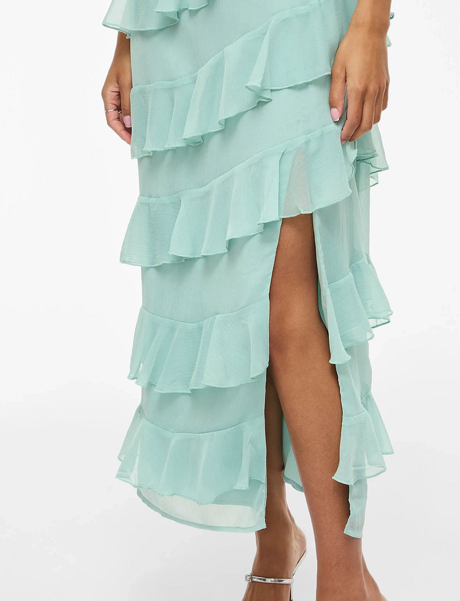 Vila - VILUNA WIDE STRAP ANKLE DRESS/DC/KA - sommerkjoler - blue surf - 5