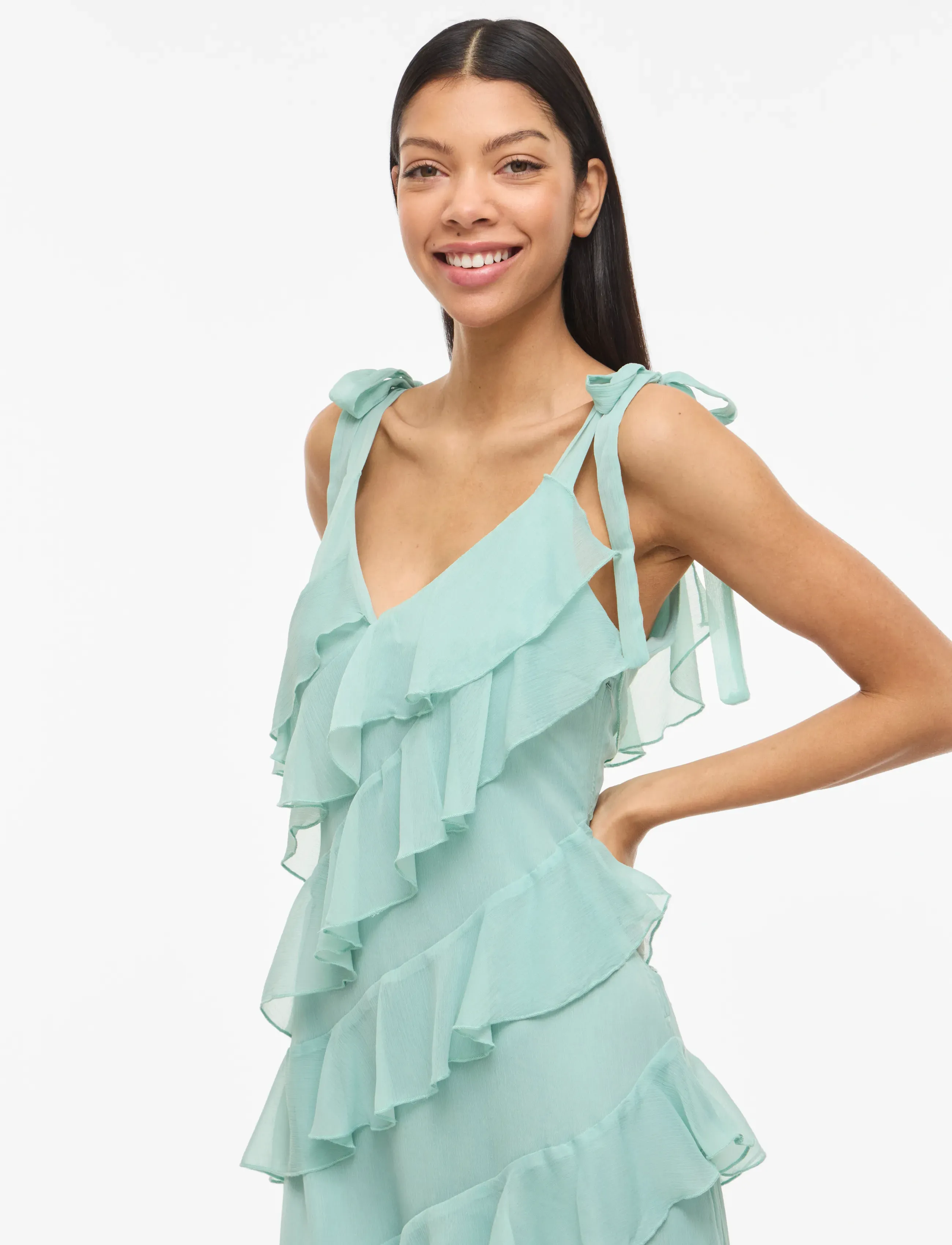 VILA Viluna Wide Strap Ankle Dress/Dc/Ka maxiklänningar dam – bild 6
