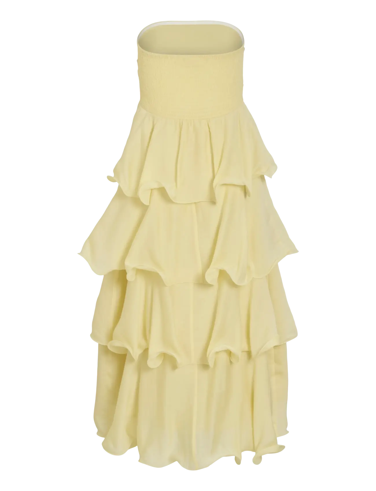 Vila - VIVALBORG BANDEAU ANKLE DRESS/DC/KA - maksikleidid - pastel yellow - 1