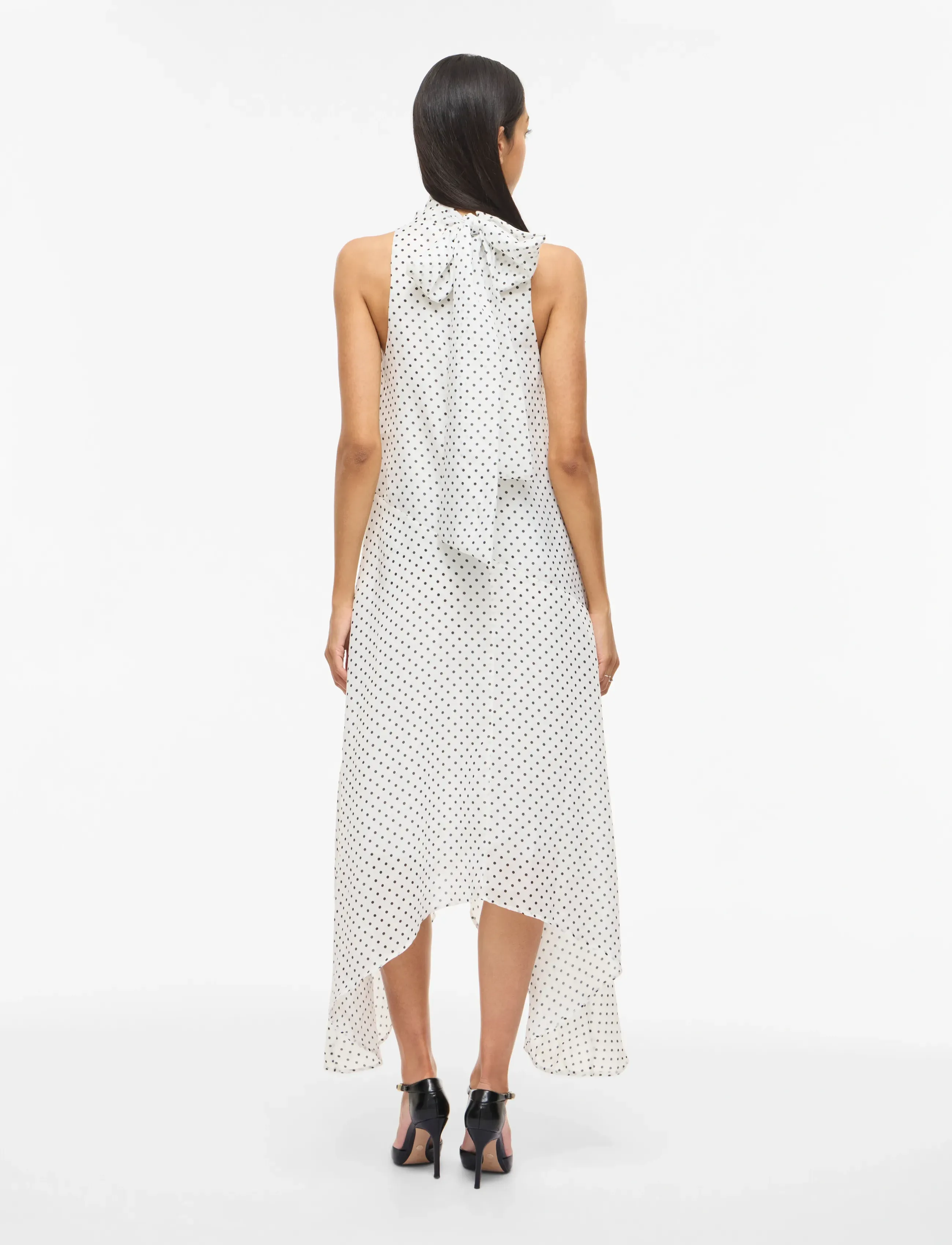 Vila - VILO S/L HIGHNECK MIDI DRESS/DC/KA - confirmation - cloud dancer - 3