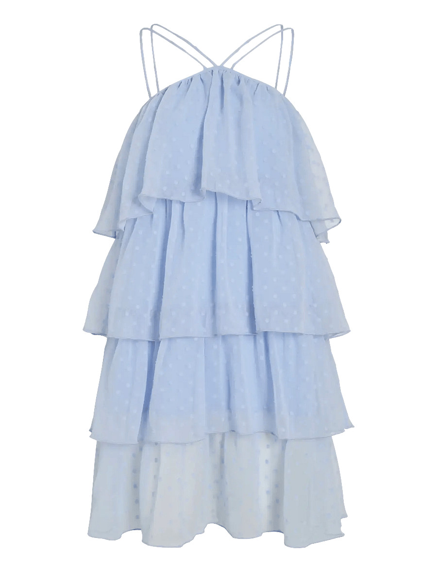 Vila - VIHAILEY HALTERNECK SHORT DRESS/DC/KA - zomerjurken - nantucket breeze - 0