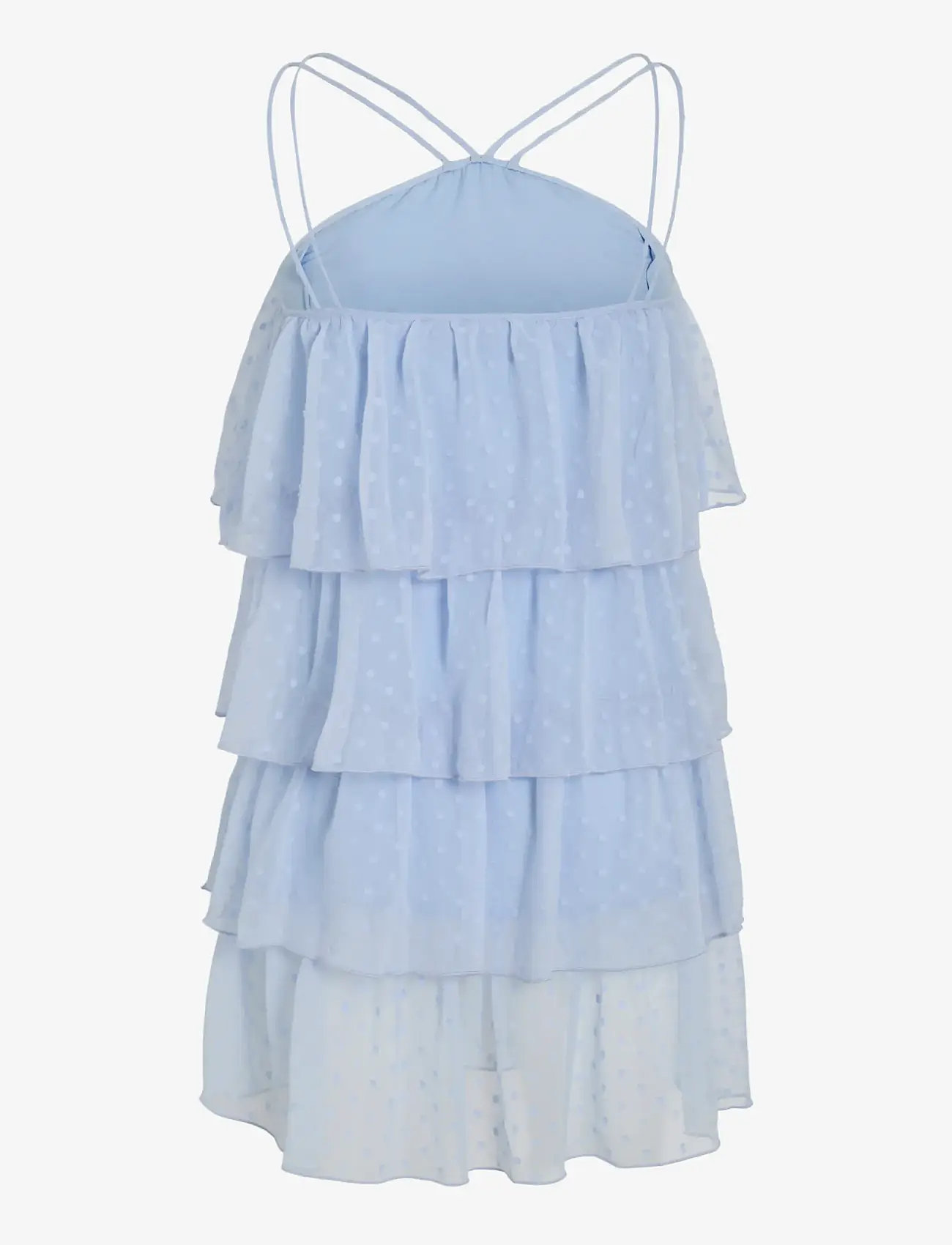 Vila - VIHAILEY HALTERNECK SHORT DRESS/DC/KA - summer dresses - nantucket breeze - 1