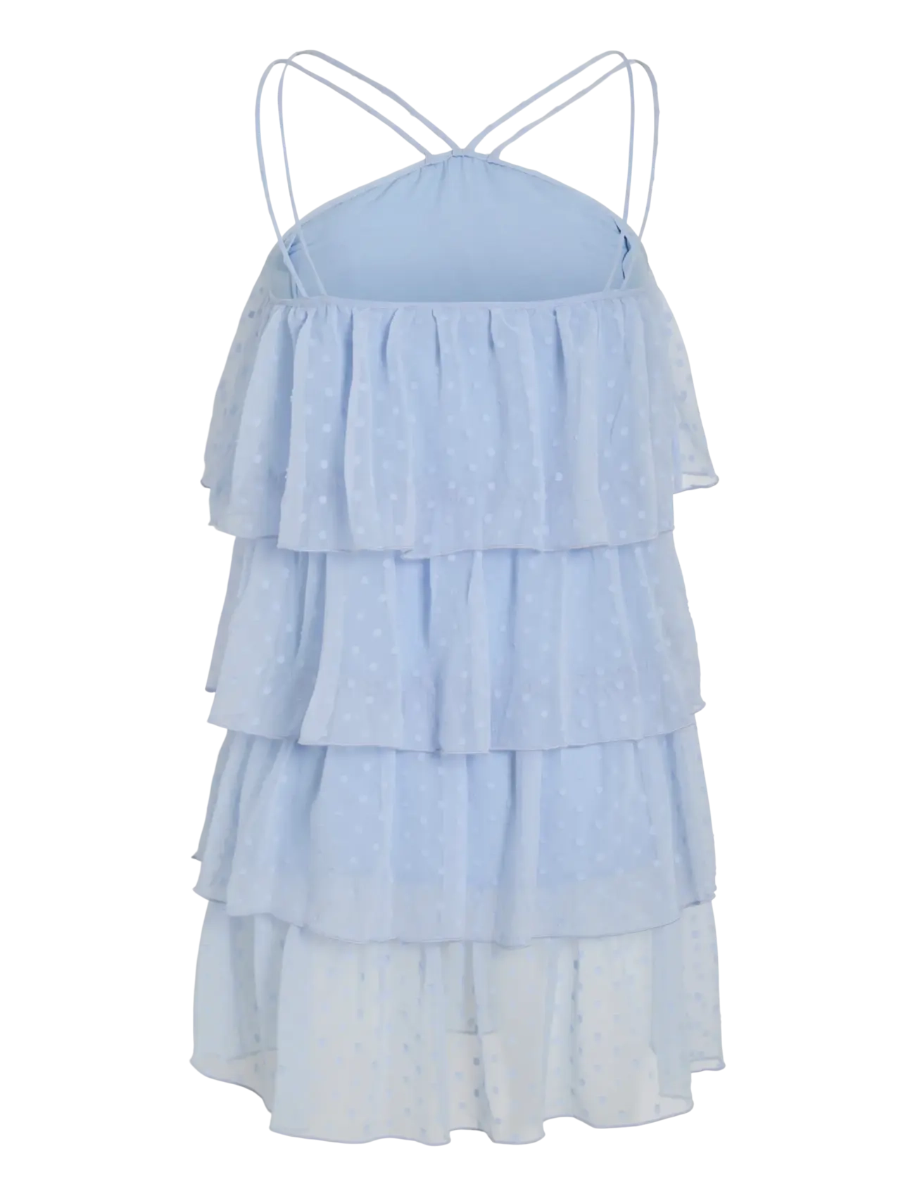 Vila - VIHAILEY HALTERNECK SHORT DRESS/DC/KA - sommerkjoler - nantucket breeze - 1