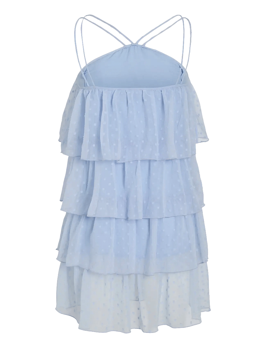 Vila - VIHAILEY HALTERNECK SHORT DRESS/DC/KA - zomerjurken - nantucket breeze - 1