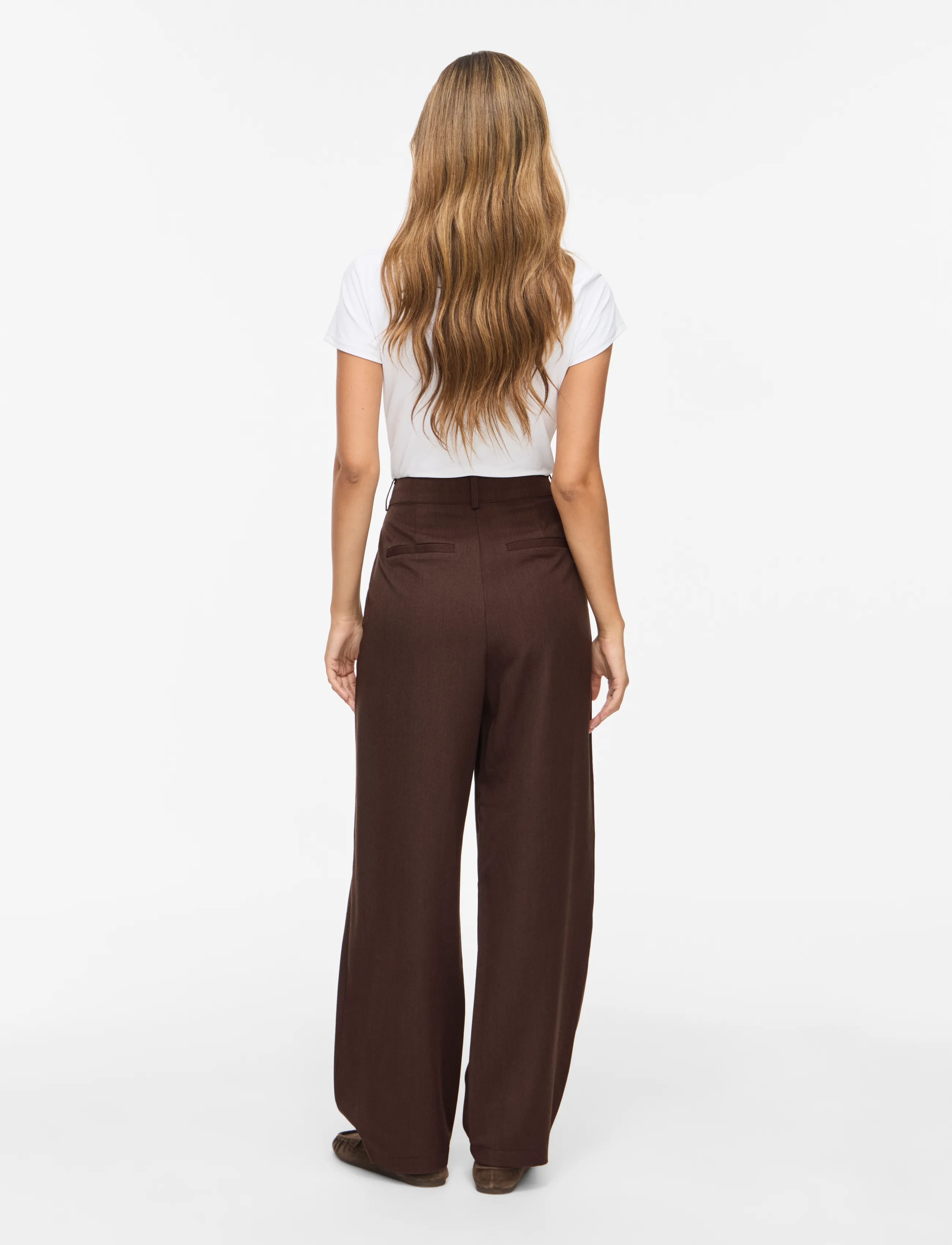 Vila - VILEORA HW BARREL ANKLE PANTS - barrel-püksid - coffee bean - 3
