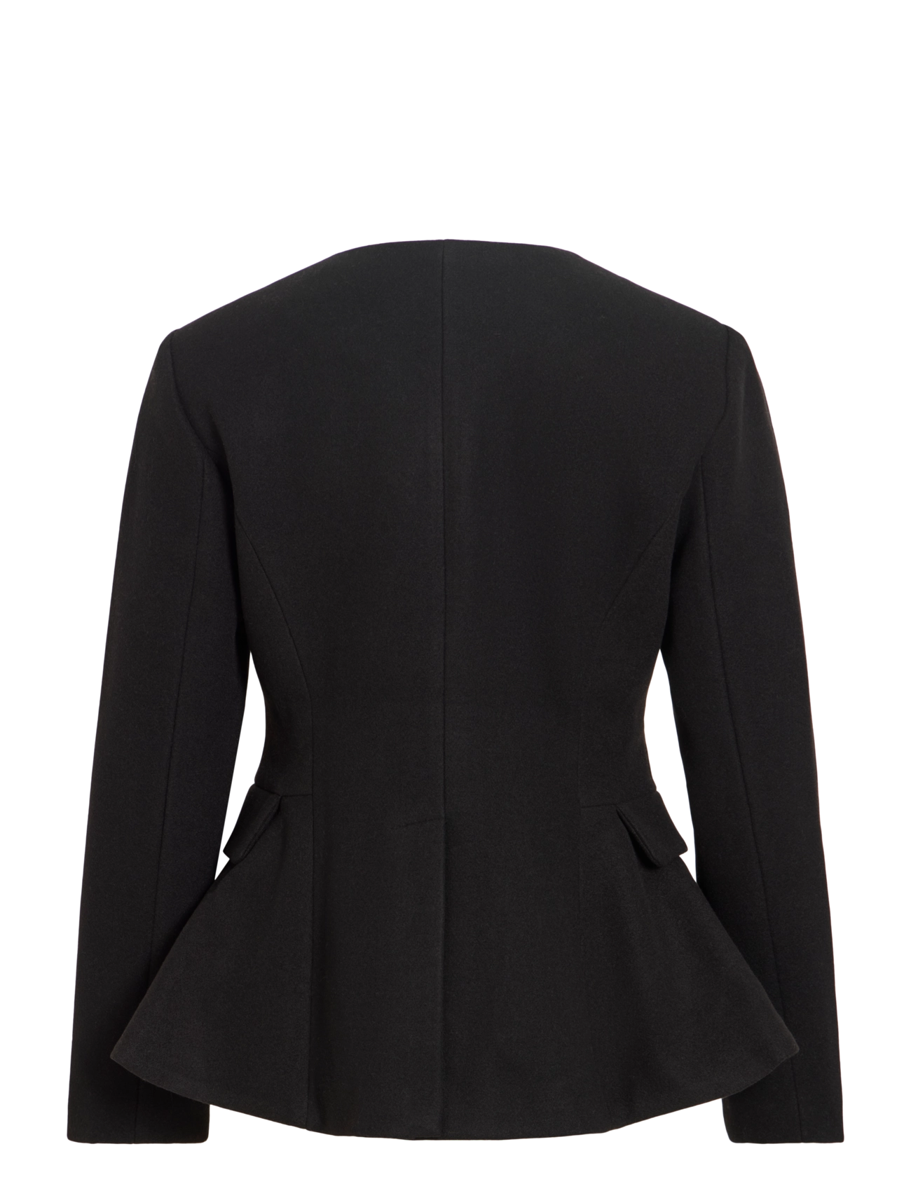Vila - VIZIKKA L/S WAIST JACKET/BFS - black beauty - 2