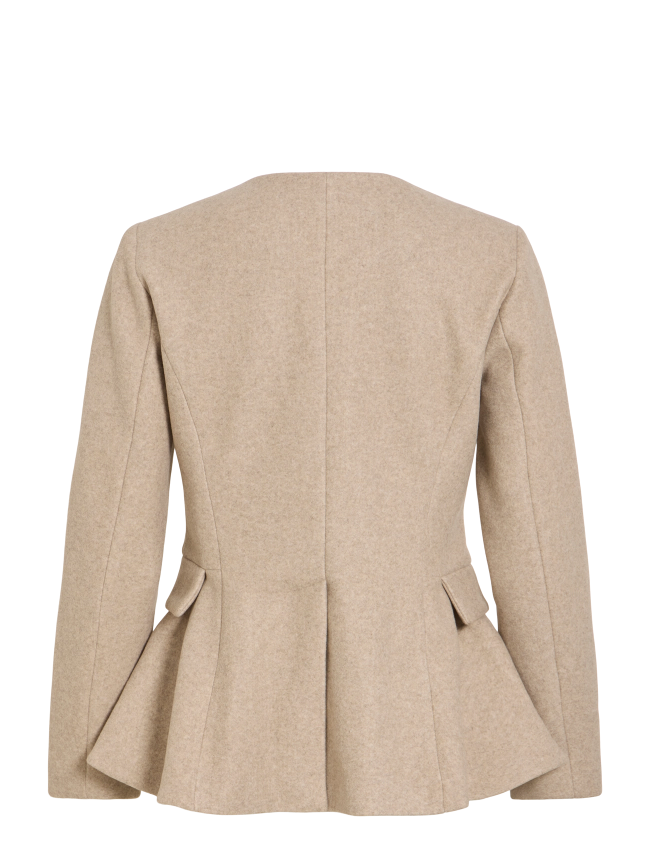 Vila - VIZIKKA L/S WAIST JACKET/BFS - natural melange - 2