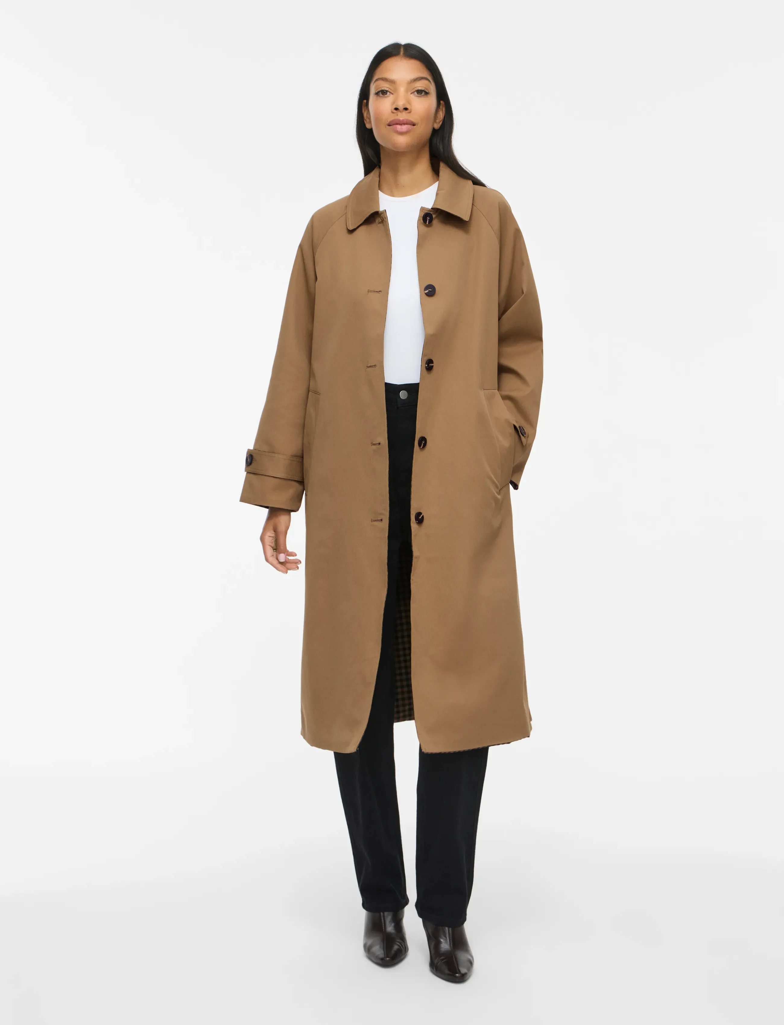 VILA Vitenela Rev L/S Trenchcoat/Spi kappor & rockar dam – bild 3