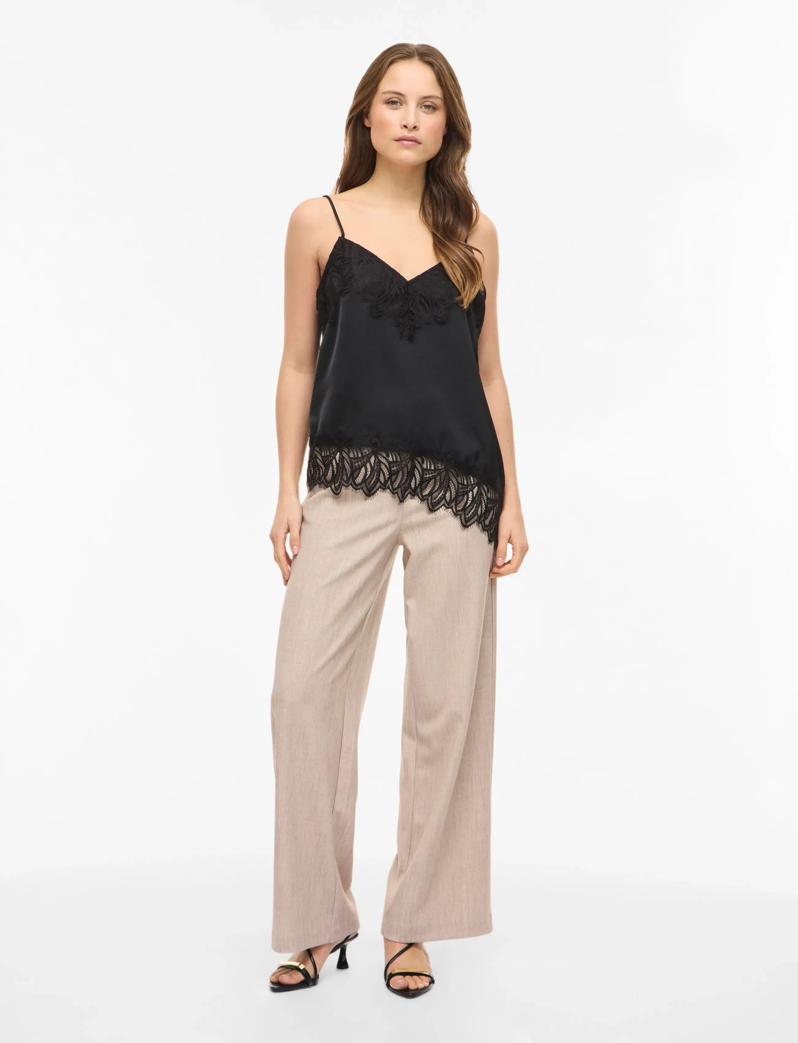 Vila - VILEA STRAP TOP - ermalausir toppar - black - 5